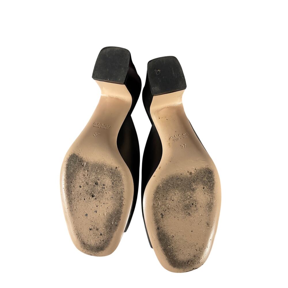 Gucci Classic Nero Lady Horsebit Sandals Size 37 EU / US 7 - Picture 4 of 5